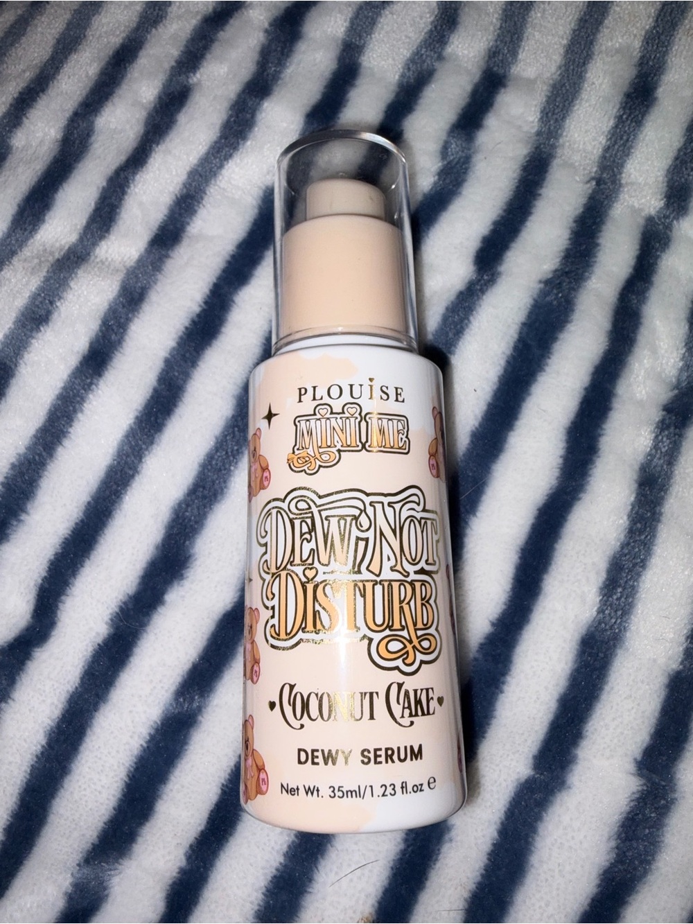 P Louise Peach & Gold Serum Bottle